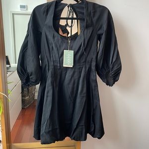 NWT BROCK x H&M collection black mini dress NWT